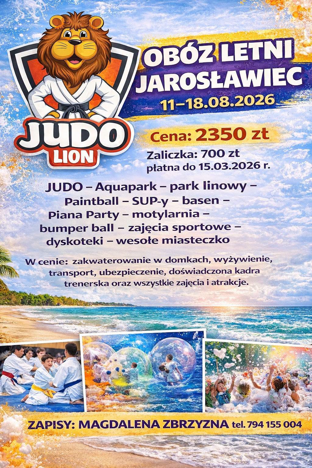 Plakat wydarzenia Obóz letni — Jarosławiec 2026